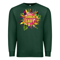 Sports Green lunch lady tie dye sunflower Premium Sweatshirt - BarkalooDesign