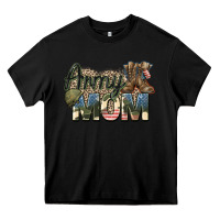 Black army mom Heavy Core Tee - Zillion Design Studio