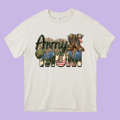 Army Mom Heavy Core Tee Designed By Zillion Design Studio