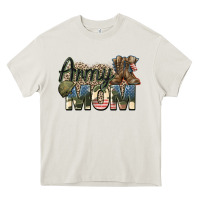 Cream army mom Heavy Core Tee - Zillion Design Studio