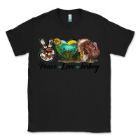 Black peace love turkey Classic Tee - LillyAllenDesigns