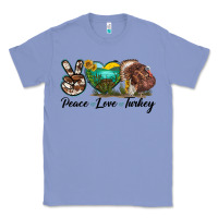 Colony Blue peace love turkey Classic Tee - LillyAllenDesigns