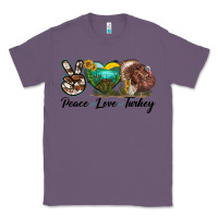 Lavender peace love turkey Classic Tee - LillyAllenDesigns