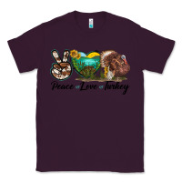 Plum peace love turkey Classic Tee - LillyAllenDesigns