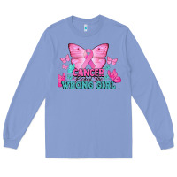 Colony Blue cancer picked the wrong girl Long Sleeve Tee - NancyCooperArtShop