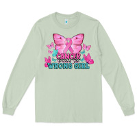 Matcha cancer picked the wrong girl Long Sleeve Tee - NancyCooperArtShop