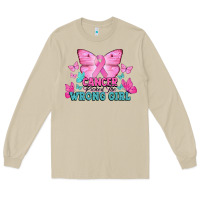 Mushroom cancer picked the wrong girl Long Sleeve Tee - NancyCooperArtShop