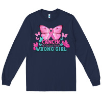 Navy cancer picked the wrong girl Long Sleeve Tee - NancyCooperArtShop