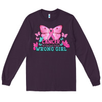 Plum cancer picked the wrong girl Long Sleeve Tee - NancyCooperArtShop