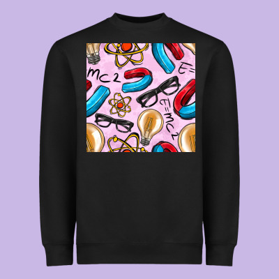 Physics Seamless Pattern Heavyweight Sweatshirt Designed By Bundleandbundleshop