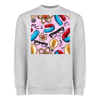 Heather Grey physics seamless pattern Heavyweight Sweatshirt - BundleAndBundleShop