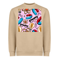 Mushroom physics seamless pattern Heavyweight Sweatshirt - BundleAndBundleShop