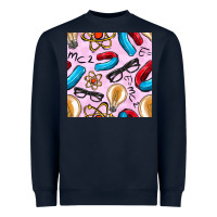 Navy physics seamless pattern Heavyweight Sweatshirt - BundleAndBundleShop