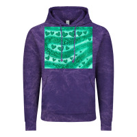 Cloud Purple green glitter heart Vintage Hoodie - JahusDesignShop