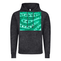 Vintage Black green glitter heart Vintage Hoodie - JahusDesignShop