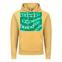 Vintage Mustard green glitter heart Vintage Hoodie - JahusDesignShop