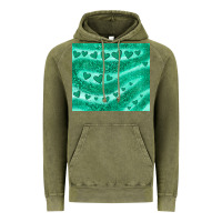 Vintage Olive green glitter heart Vintage Hoodie - JahusDesignShop
