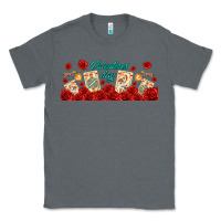 Charcoal Heather valentines day with playing cards Classic Tee - AdoDesignShop