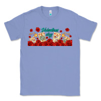 Colony Blue valentines day with playing cards Classic Tee - AdoDesignShop