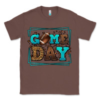 Chestnut Game day American Football leopard frame Classic Tee - LillyAllenDesigns
