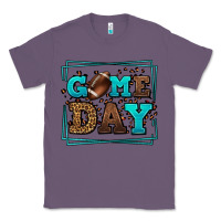 Lavender Game day American Football leopard frame Classic Tee - LillyAllenDesigns