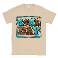 Mushroom Game day American Football leopard frame Classic Tee - LillyAllenDesigns