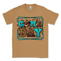 Toasted Coconut Game day American Football leopard frame Classic Tee - LillyAllenDesigns