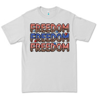 Dove Grey freedom freedom freedom Premium Tee - Zillion Design Studio