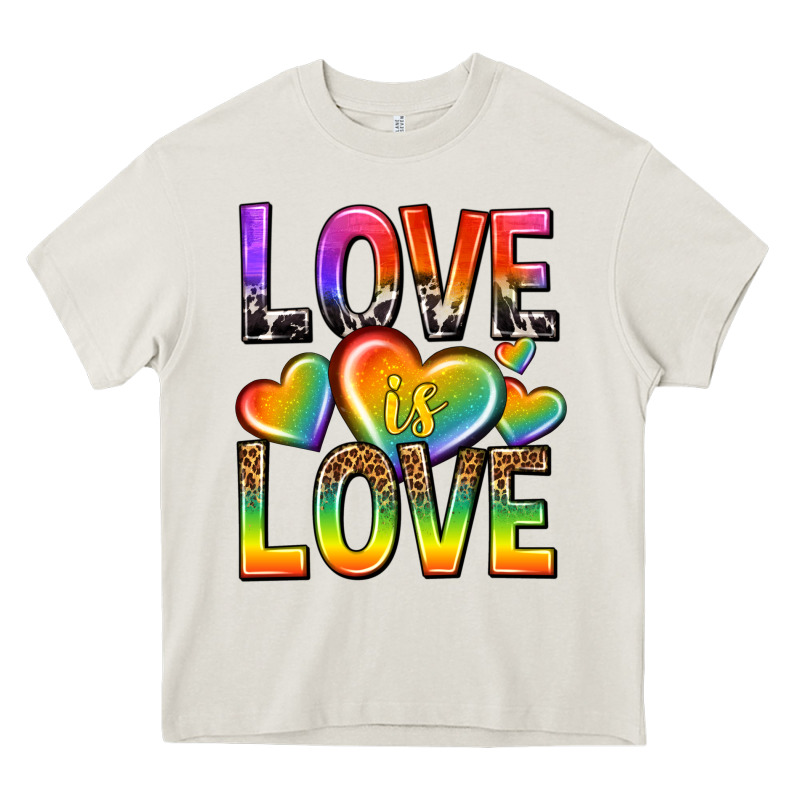 Love Is Love With Hearts Heavy Core Tee by texasbilliewilder | Teevron