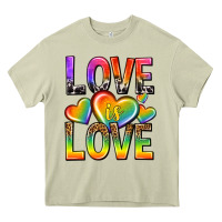 Mossy love is love with hearts Heavy Core Tee - texasbilliewilder