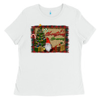 White It's Christmas Gnomes Ladies Tee - RanaPortraitStore