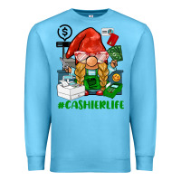 Ocean Blue cashier  life gnome Premium Sweatshirt - BarkalooDesign