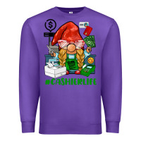Purple cashier  life gnome Premium Sweatshirt - BarkalooDesign
