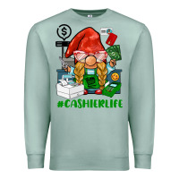 Seafoam cashier  life gnome Premium Sweatshirt - BarkalooDesign
