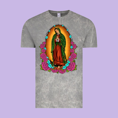 Our Lady Of Guadalupe Vintage Tee Designed By Jahusdesignshop