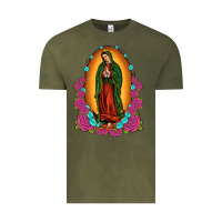 Vintage Olive our lady of guadalupe Vintage Tee - JahusDesignShop