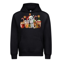 Hippopotamus Coffee Cups Christmas Urban Hoodie | Teevron