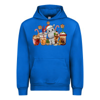 Cobalt hippopotamus coffee cups christmas Urban Hoodie - CowGirlArtShop