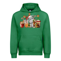 Emerald hippopotamus coffee cups christmas Urban Hoodie - CowGirlArtShop