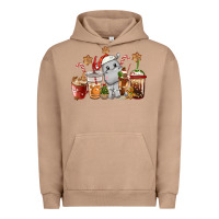 Pigment Burro hippopotamus coffee cups christmas Urban Hoodie - CowGirlArtShop