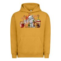 Pigment Peanut Butter hippopotamus coffee cups christmas Urban Hoodie - CowGirlArtShop