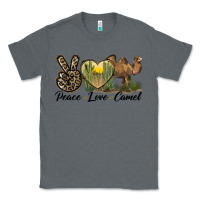 Charcoal Heather peace love camel Classic Tee - LillyAllenDesigns
