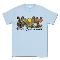 Dusty Blue peace love camel Classic Tee - LillyAllenDesigns