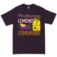 Plum when life gives you lemons make lemonade Premium Tee - texasbilliewilder