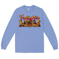 Colony Blue American Firefighter Mom Long Sleeve Tee - LillyAllenDesigns