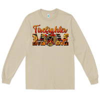 Mushroom American Firefighter Mom Long Sleeve Tee - LillyAllenDesigns
