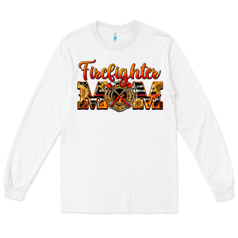 American Firefighter Mom Long Sleeve Tee by LillyAllenDesigns | Teevron