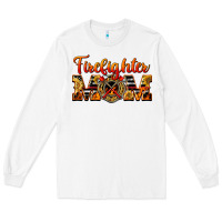 White American Firefighter Mom Long Sleeve Tee - LillyAllenDesigns
