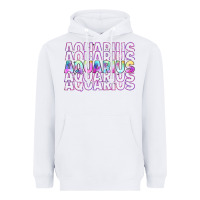 White aquarius Heavyweight Hoodie - Artiststas