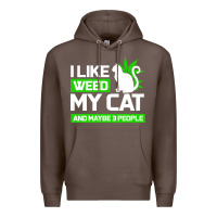 Coffee Cat Weed I Like My Cat Gift Premium Hoodie - Bettercallsaul